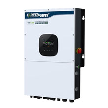 ExpertPower 10KW 48V - 120V/ 240V/ 208V Hybrid Solar Inverter | 12KW Solar PV Input, 10000W AC Output | Max. 60KW in Parallel | UL1741 | Built-in WiFi | Home, Cabin, Off-Grid, Grid-Tie Solar System