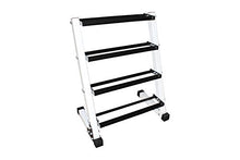 Ader Sporting Goods Rubber Dumbbells Set with Rack Black