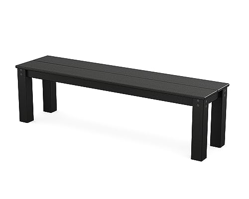 Trex Outdoor Furniture Parsons 60” Bench in Charcoal Black