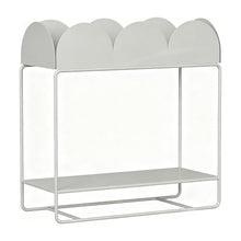ARTUNV Tier Flower Display Stand with Buckets Metal Shelf for Shop Patio