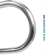 Pool Handrail, Premium 304 Stainless Steel Pool Safety Handrails, Silver Rustproof Swimming Pool Hand Rails 2 PCS for Inground Pool Entry - Easy Mount (Thick 1.2mm)