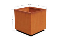 PLANTERCRAFT Corten Steel Planter Square Cube Metal Garden Box Heavy Duty | Made in USA | Fully Assembled | Commercial Residental Outdoor
