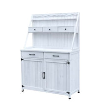 Wooden Potting Bench with Storage Cabinet for Garden Tasks, Sturdy Work Surface and Tool Organization for Patio or Greenhouse