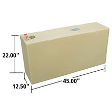 Moeller Marine Below Deck Permanent Fuel Tank 50-Gallon 45" x 12.5" x 22