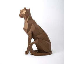 Cheetah Metal Sculpture - Handmade Artwork for Home or Garden Decor-3D Metal Standing Sculpture