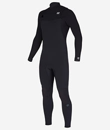 Billabong Mens 4/3mm Furnace Natural Zipperless Fullsuit Wetsuit Black Small