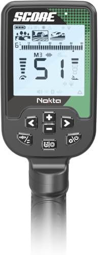 Nokta Score Metal Detector for Adults - Fully Waterproof, Rechargeable, Multi-Frequency, Easy-to-Use Detectors for Treasure Hunting (Score with Bluetooth Headphones & Premium Digger)