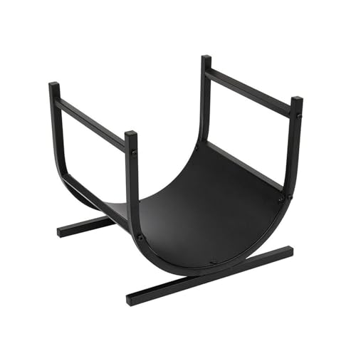 DJVHSRI Heavy Duty Outdoor Firewood Rack Set with Tools, Steel Storage Stand for Indoor & Outdoor Fireplace, Metal Log Holder,