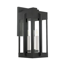 Livex Lexington 3 Light Outdoor Wall Lantern Black