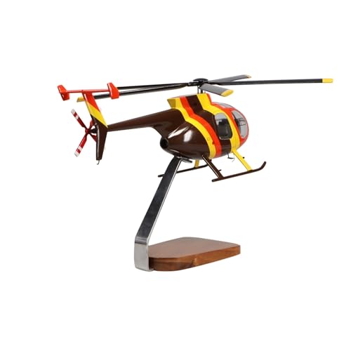 High Flying Models Hughes Helicopters 500D Magnum PI Clear Canopy Mahogany Sculpture Multicolor