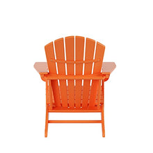 WO WESTIN OUTDOOR 8pcs HDPE Adirondack Chair Set All Weather Resistant Orange