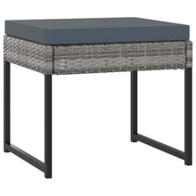 LPERTGFHU 11-Piece Patio Dining Set, Poly Rattan Garden Table and Chairs with Cushions for 10 People, Grey Outdoor Furniture