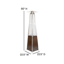 EMMA + OLIVER Bronze 7.5 Foot Round Patio Heater