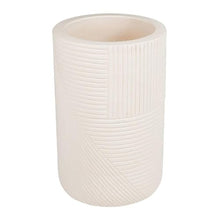 Seasonal Living Provenance Signature Ceramic 2-Piece Textured Planters Cream