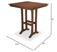 POLYWOOD® Bar Table, Teak