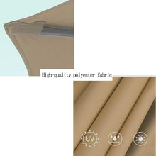 Replacement Canopy for 6.5'x10' Patio Umbrella - Waterproof Rectangular Parasol Top Cover UV-Resistant Fabric Easy Installation for Market Tables Outdoor Shade Solution,Red-300x200cm/10x6.5ft