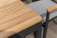 Amazonia Patio Poryt 13-Piece Dining Set Certified Teak Outdoor Black