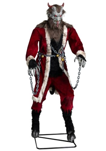 Fun Costumes 6.5FT Krampus Evil Holiday Folklore Animatronic Decoration