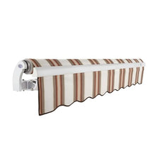 Awntech 20' Maui Right Motor (20' x 10') Retractable Patio Awning, Brown/Tan/Terracotta Multi