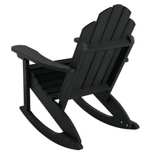 highwood Classic Westport 2 Adirondack Rocking Chairs with Side Table, Black
