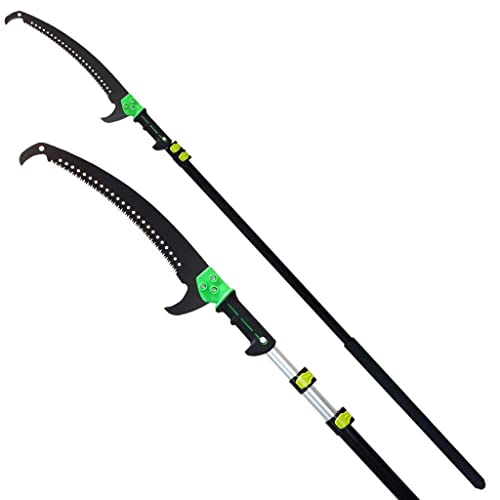 Telescopic Pole Saw 3.6-7.2M Foot Extendable Telescoping Landscaping Pole Saw Used for pruning and pruning branches and leaves high-altitude fruit tree branch saw 5.4M