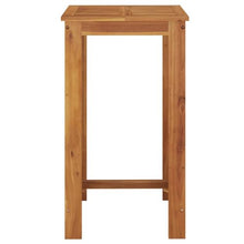 LKJephalotrope Solid Acacia Wood 24 Inch Square Garden Bar Table