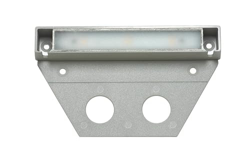 Hinkley Landscape Lighting Nuvi 15446TT-10 Medium Hardscape Lights (Set of 10), Vinyl Alloy, Low-Profile Housing, Mounting Bracket, Dimmable, Titanium