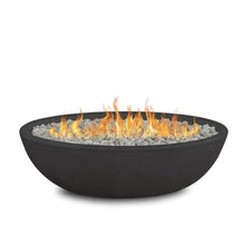 Real Flame Riverside 48" Oval Propane Fire Pit Bowl, Push-Button Ignition, Includes 28" Stainless Steel Burner, Lightweight, 50,000 BTUs, Adjustable Flame Height - Shale