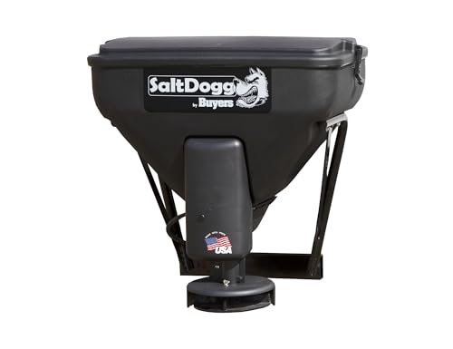Buyers Products TGS02 SaltDogg Tailgate Salt Spreader, Made In The USA, 4.0 cu ft/300lbs Capacity, Horizontal Auger Feed, Salt Spreader For Residential & Light Commercial Work