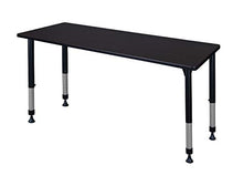 Regency Kitt Height Adjustable Classroom Table 72" x 24" Darkest Brown