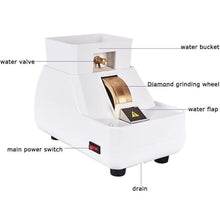 TYBJLXF Optical Lens Edger,Manual Lens Grinder Single Wheel Double Holder Dc Motor Width 35 MM,Rough & Fine & V Shape Groove