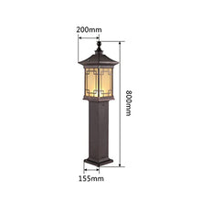 PAOOPA Lawn Lamp, Garden Lamp for Path, Patio, Pathway, Driveway, Lawn and Yard, LED Outdoor Waterproof Garden Light, Garden Accessories,200x200x800mm