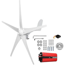 OLONETO 12V 24V 48V Wind Turbine Generator Kit 3000W Windmill with MPPT Controller Inverter Kit Wind and Solar Hybrid Power Generation System (Color : 24V)