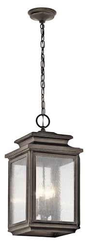 Kichler Four Light Outdoor Pendant Bronze/Dark