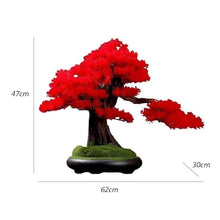 YXIANG56Q Fake Plants Living Room Simulation Plant Bonsai Indoor Greenery Potted Plants Large Fake Tree Desktop Landscape Decoration Ornaments Bonsai Tree