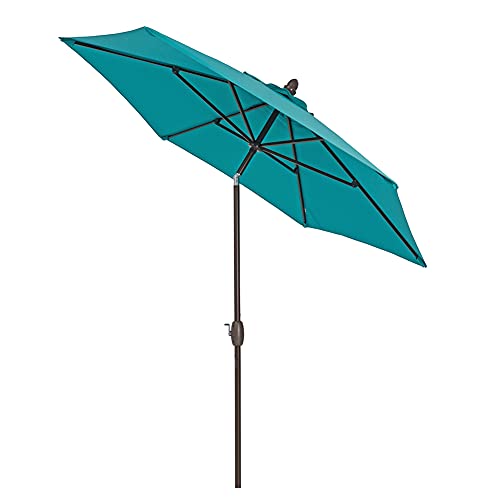 JOMRTS Parasol Garden Round Patio Umbrella Outdoor,Sun Protection Parasol Umbrella with Push Button Tilt and Crank,for Backyard Beach Pool Market
