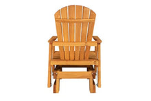 Kilmer Creek Rustic Finished 2 Foot Cedar Fanback Adirondack-Style Glider, Amish Crafted