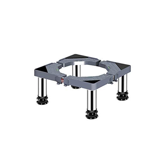 HYUIO Furniture Movable Base， Multi-Functional Base Adjustable Dryer Refrigerator Stand Length/Width 40-65cm Outside Plant Container Floor Trays(4legs,19 22cm)