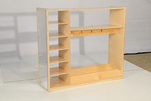 Wood Designs Baltic Birch Toddler Dress-Up Station with Mirror & Hooks