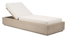 Zuo Varadero Beach Chaise Gray, Beige Lounge Chair, Modern, Outdoor Fabric, Removable and Washable Cushion Cover, Aluminum, Outdoor Living, 31.7" W x 83.7" D x 17.1~34.4" H