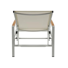Hassyee All Weather Outdoor Chaise Lounge w/Aluminum Frame for Poolside, Sunbathing Lounger w/Mesh Seating for Balcony, Patio Reclining Sunbed w/Adjustable Backrest for Porch (White-Set of 2)