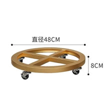 HGIYA Plant Caddy Heavy Duty Stand with Wheels Metal Wrought Iron Potted Round Flower Pot on Rollers Indoor Outdoor Planter