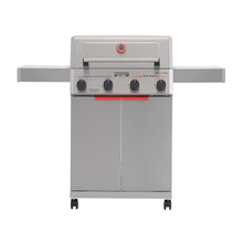 Monument Grills 4 Burner Stainless Steel Propane Mesa 2 Gas Grill, 500°F in 5 Mins, 525 sq.in, 37,000 BTU, with Broil Zone, Foldable Side Shelves, Knob Controls, Built in Thermometer, Mesa II 410BZ