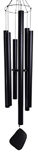 Music of the Spheres - Basso Profundo, Quartal Tuning, Deep Tone Handcrafted Large Wind Chime, Precision Tuned, Weather-resistant Unique Outdoor Wind Chimes, Total Hanging Length of 14.5 feet
