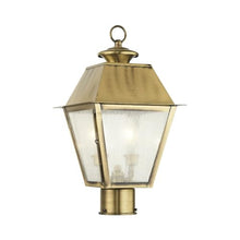 Livex Lighting 2166-04 Mansfield 2-Light Outdoor Post Head, Black