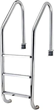 Etsuosy Pool Ladder for Inground Pools, 304 Stainless Steel, Silver, 61 in Height, 20 in Width, 3-Step with Anti-Slip Pedals