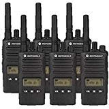 Motorola RMU2080D Two Way Radio Walkie Talkies 6 Pack Black