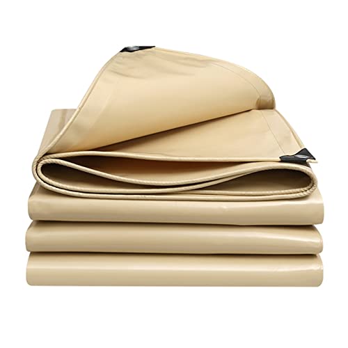 IMPREC Heavy Duty Waterproof PVC Tarps, with Metal Grommets，Protects Against Water,Tear, Cold Weather Resistan for Sunshade Outdoor Garden Camping Tent Hammock Multiple WMEIE (Color : C, Size : 3x7m)
