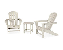 POLYWOOD Palm Coast Ultimate Adirondack Chair 3-Piece Set with Hideaway Ottoman