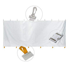 TentandTable 20' x 40' Premium Blockout Sidewall Kit for Canopy Tents White